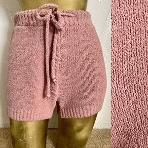FASHION NOVA Pink Boucle KNIT SHORTS Size Small